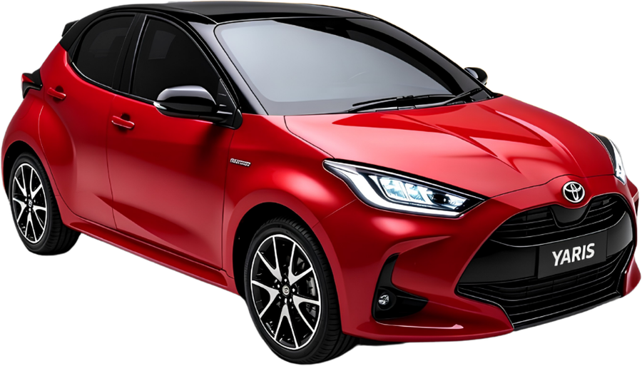 Toyota Yaris rojo